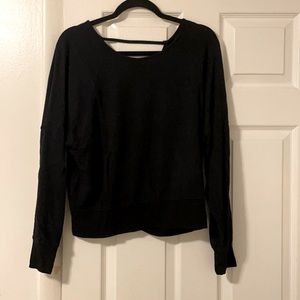Open back express sweater